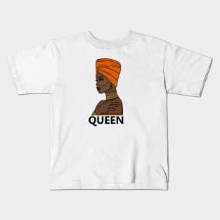 Afro Queen Black Girl Magic, Melanin Kids T-Shirt